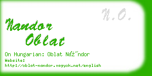 nandor oblat business card